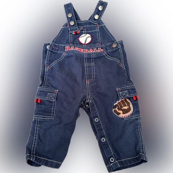 Baseball overalls boys/girls 12 months - Picture 1 of 3